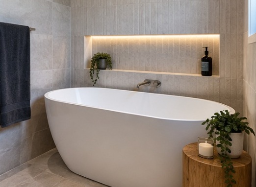 Modern freestanding bath