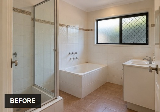 Bathroom before renovation